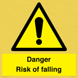 Danger Risk of falling